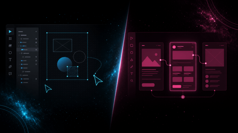 Figma או Adobe XD? המדריך המלא לבחירת כלי עיצוב UI לעסק קטן ב-2026