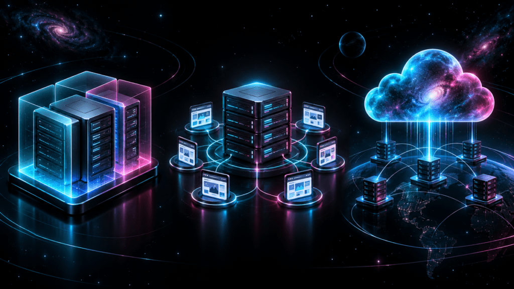 תמונת כריכה: VPS מול Shared מול Cloud 2026: איזה אחסון נכון לאתר העסקי? | CK Digital 360